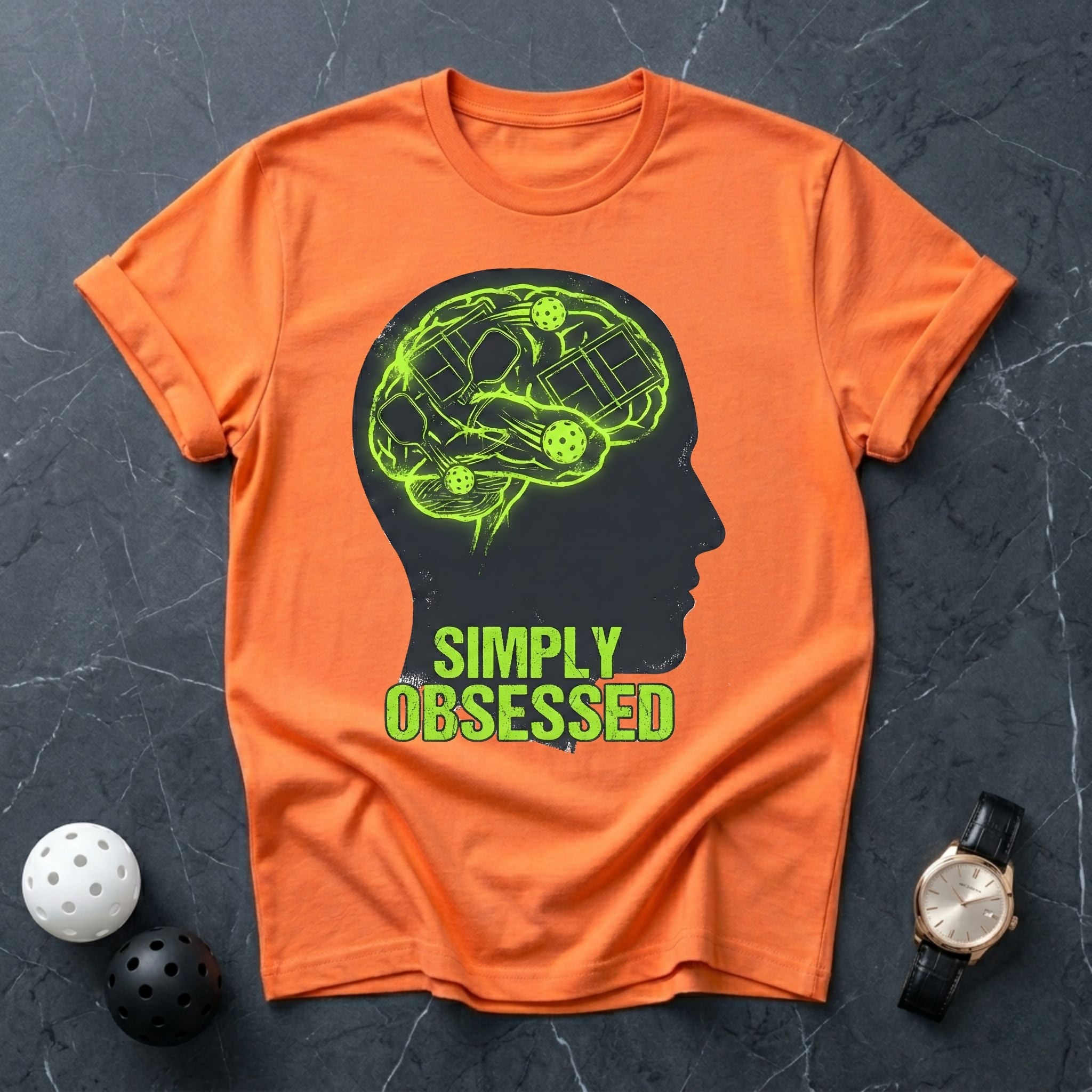 Simply Obsessed Brain Graphic Tee - Dink it Shop