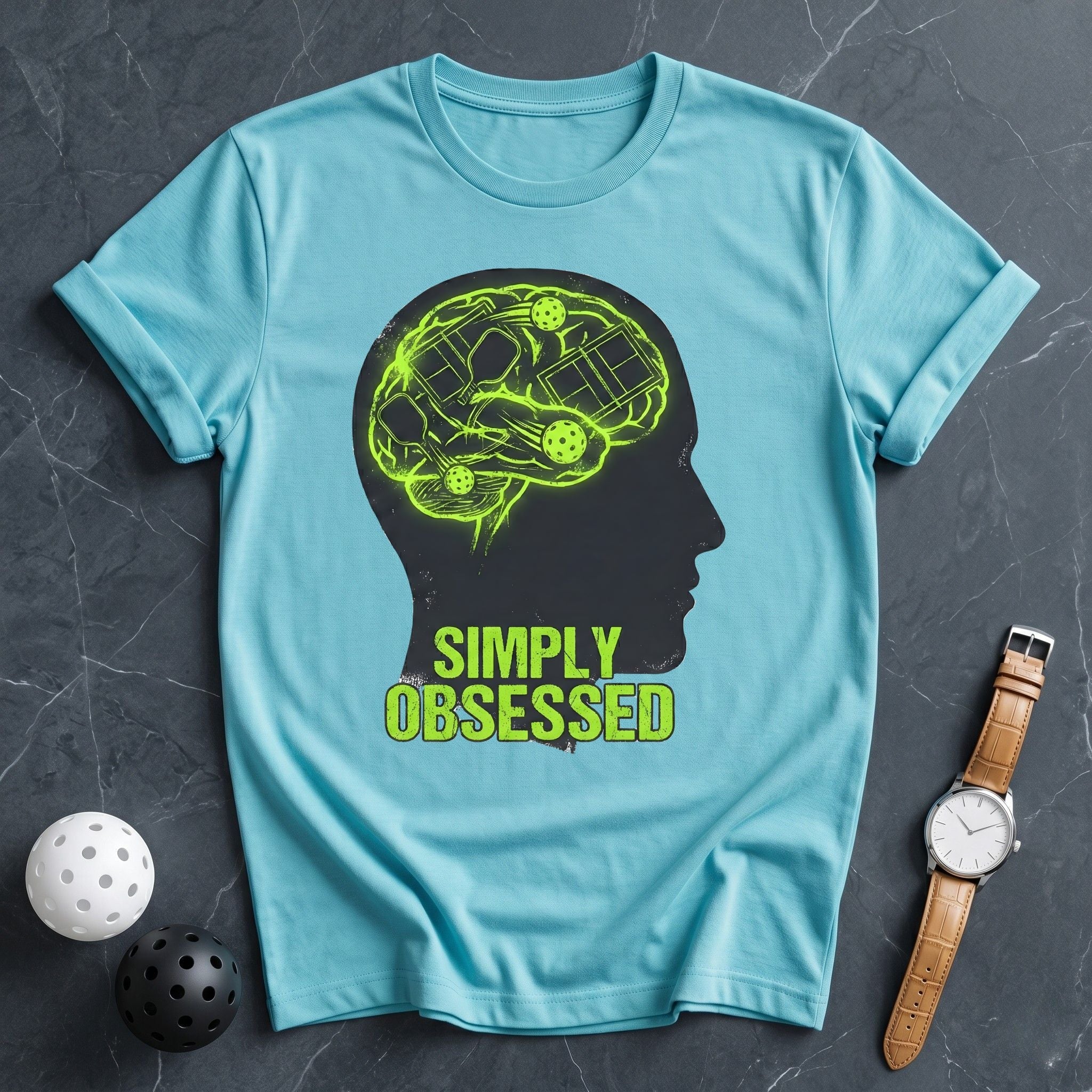 Simply Obsessed Brain Graphic Tee - Dink it Shop