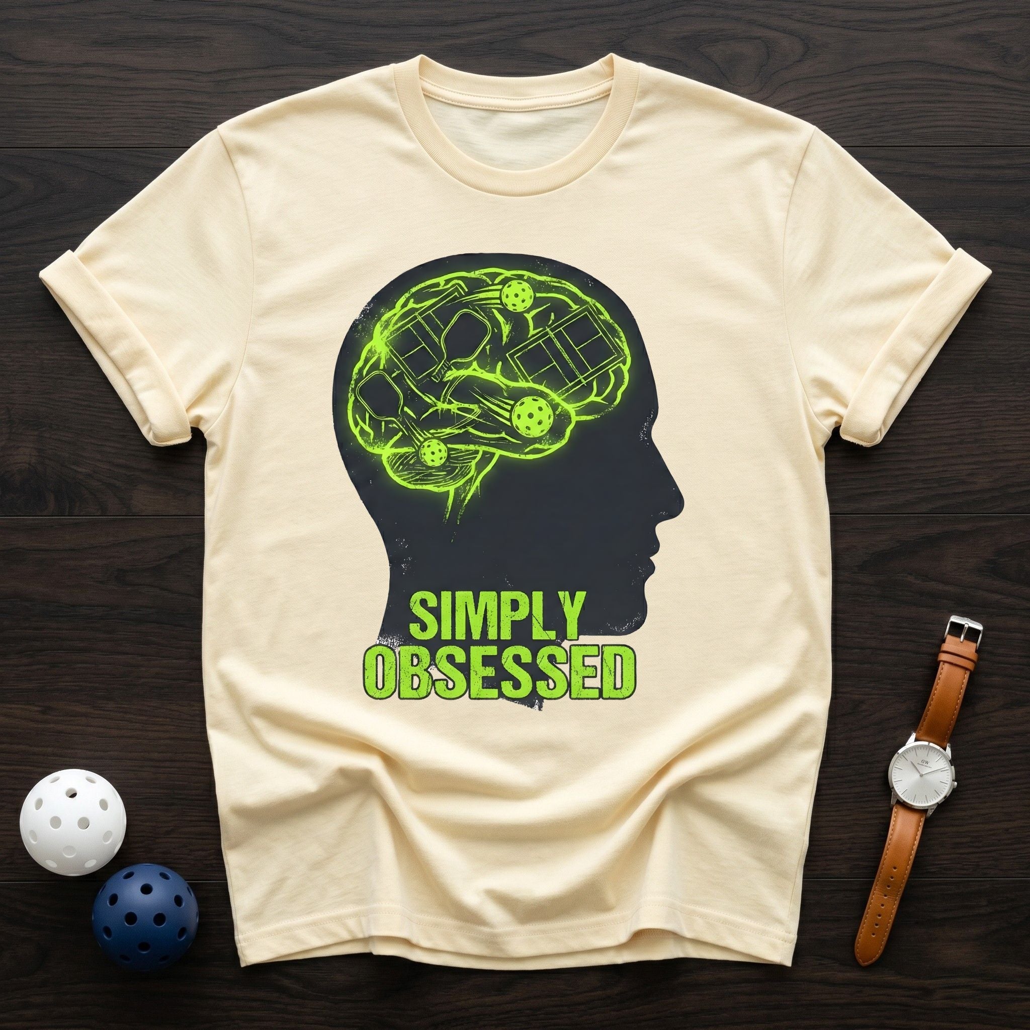 Simply Obsessed Brain Graphic Tee - Dink it Shop