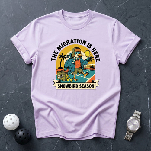 Snowbird Season Migration Retro Tee - Dink it Shop