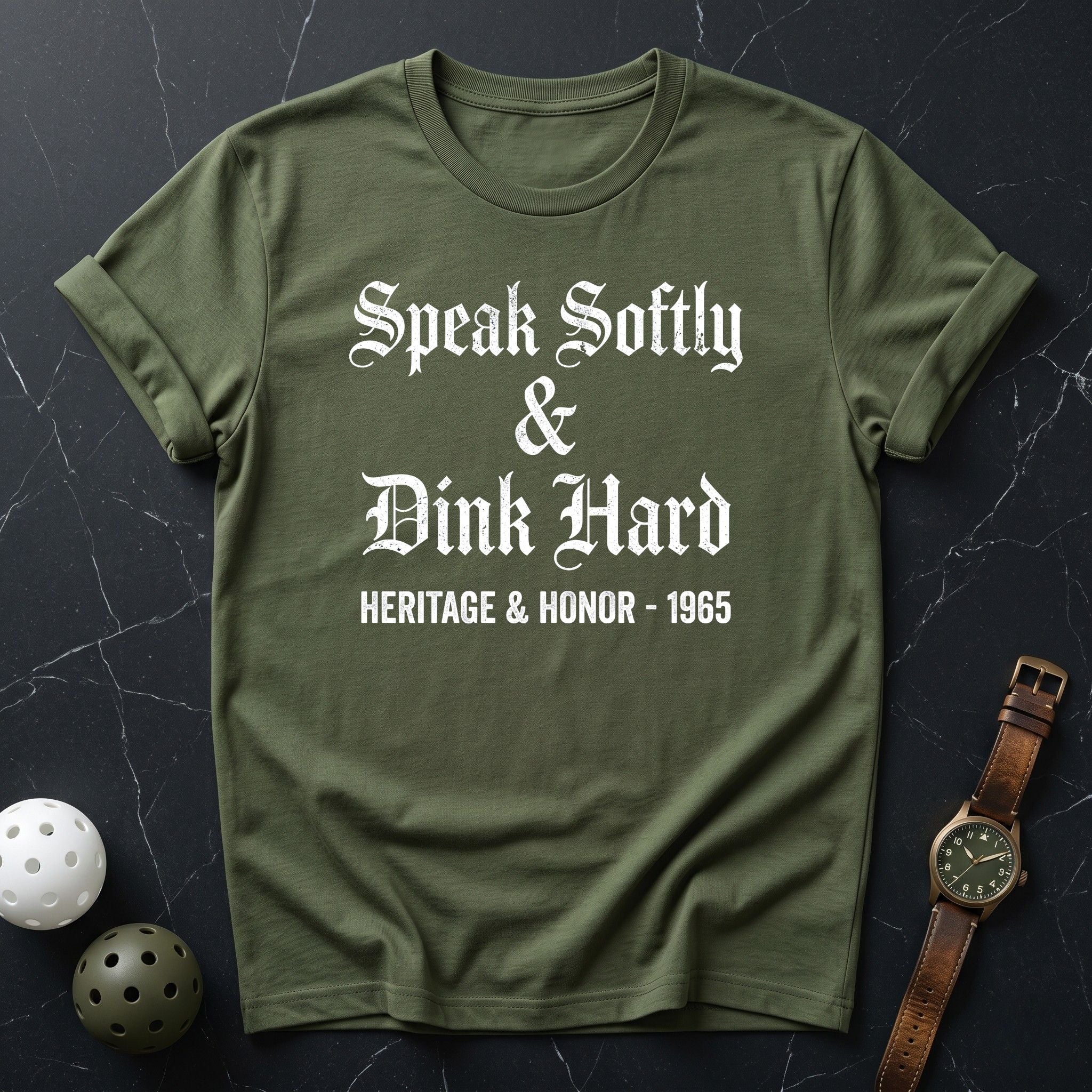 Speak Softly & Dink Hard Tee - Dink it Shop