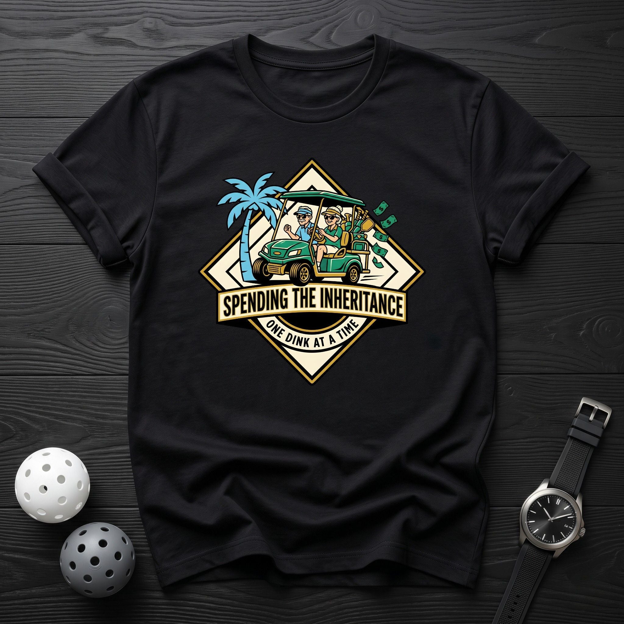 Spending The Inheritance Cart Tee - Dink it Shop