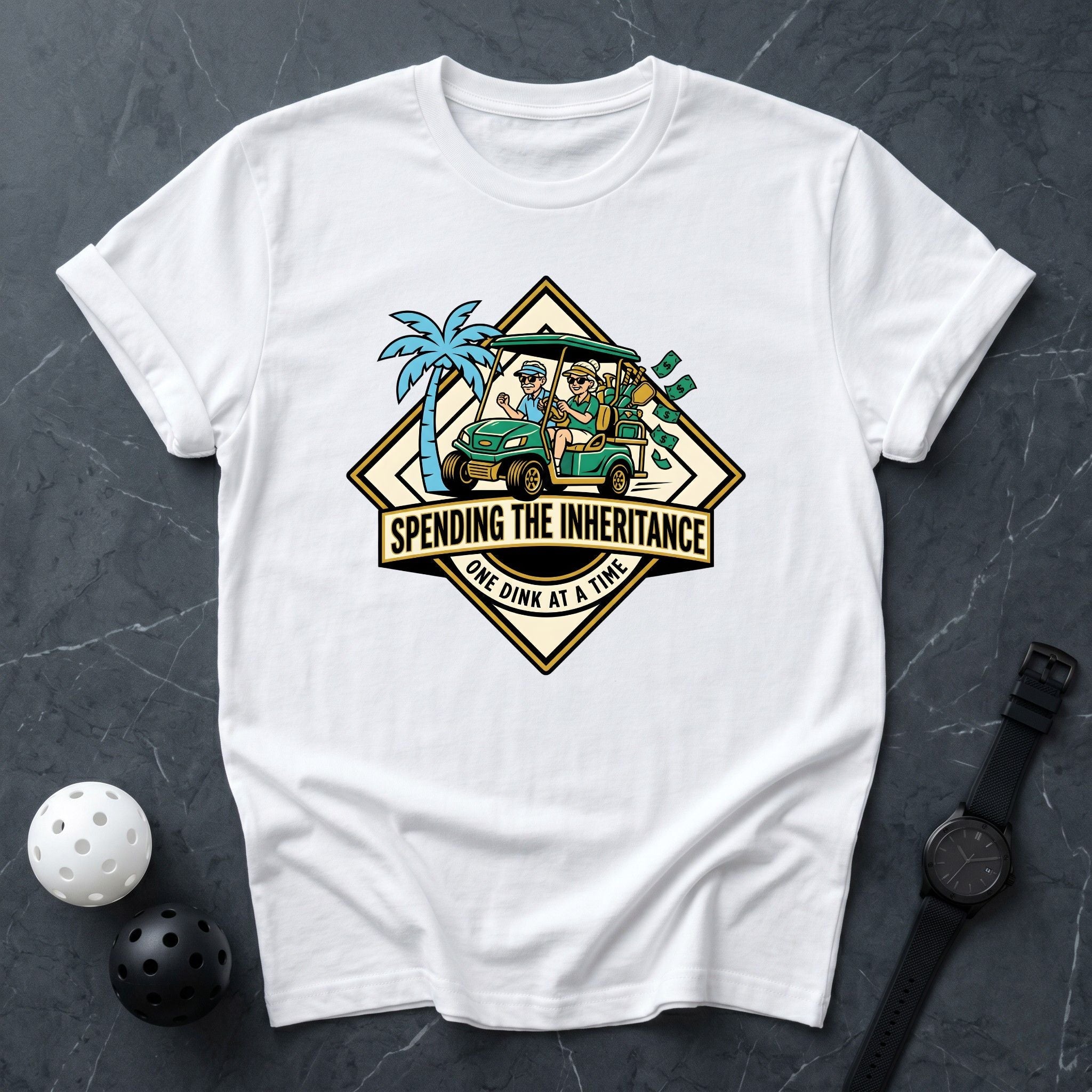 Spending The Inheritance Cart Tee - Dink it Shop