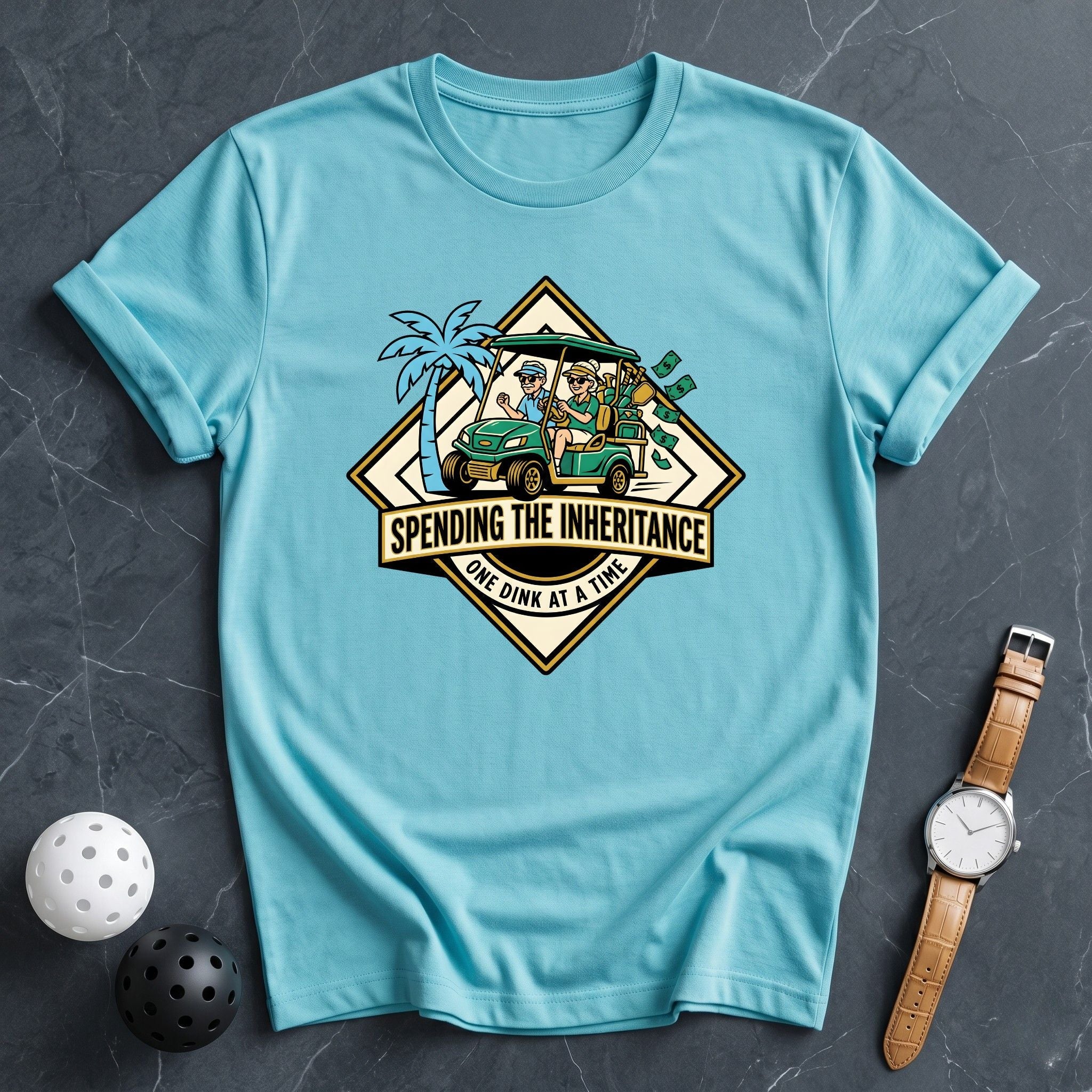 Spending The Inheritance Cart Tee - Dink it Shop
