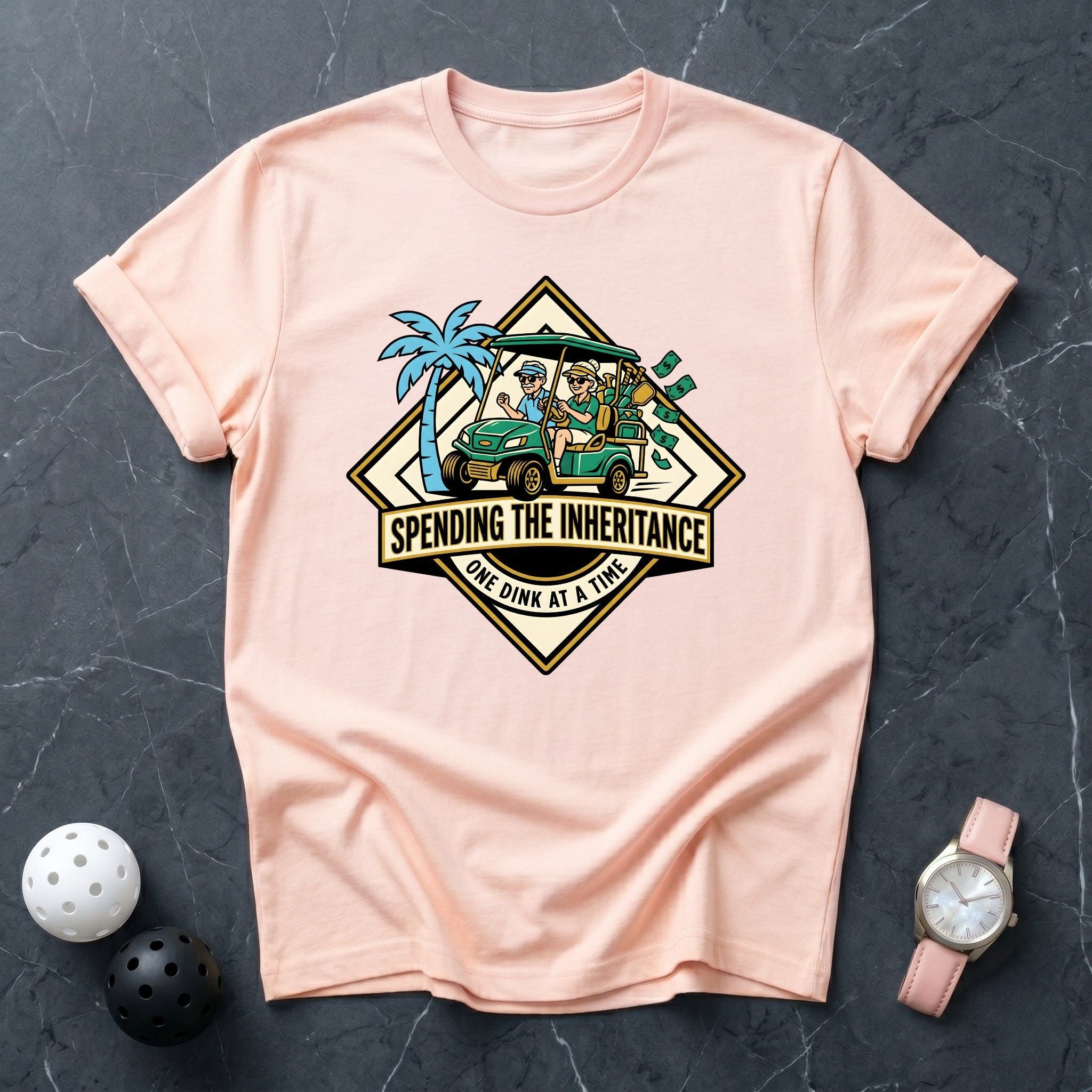 Spending The Inheritance Cart Tee - Dink it Shop