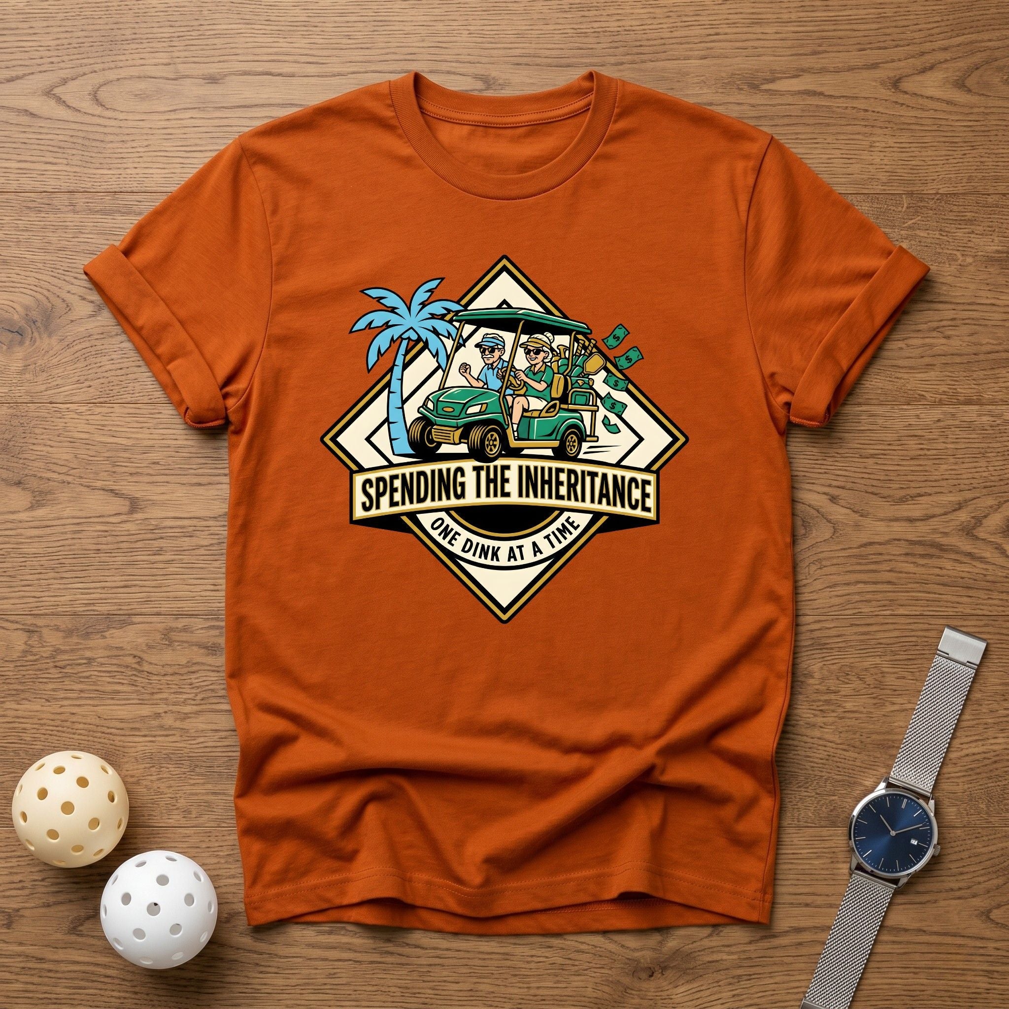 Spending The Inheritance Cart Tee - Dink it Shop
