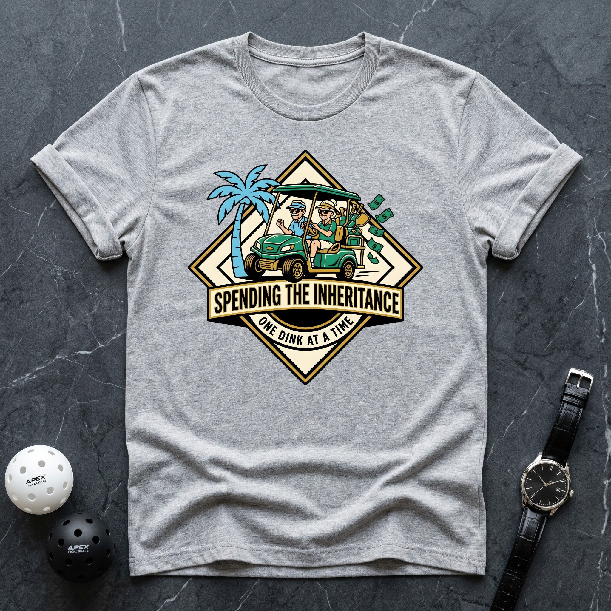 Spending The Inheritance Cart Tee - Dink it Shop