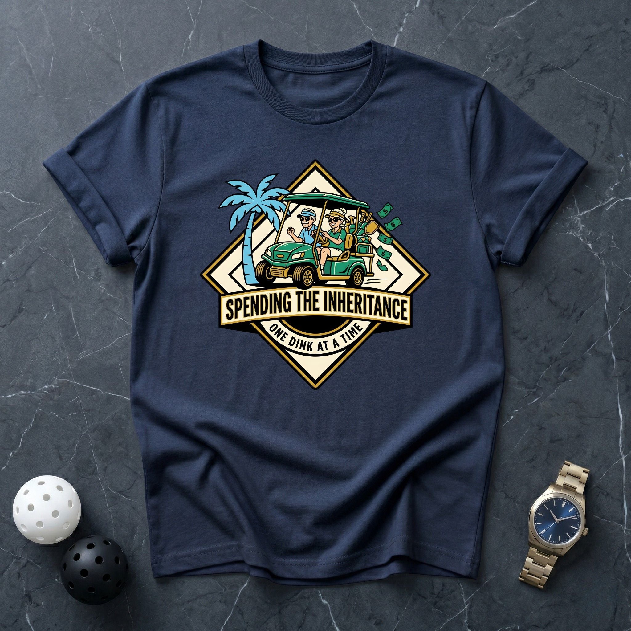Spending The Inheritance Cart Tee - Dink it Shop