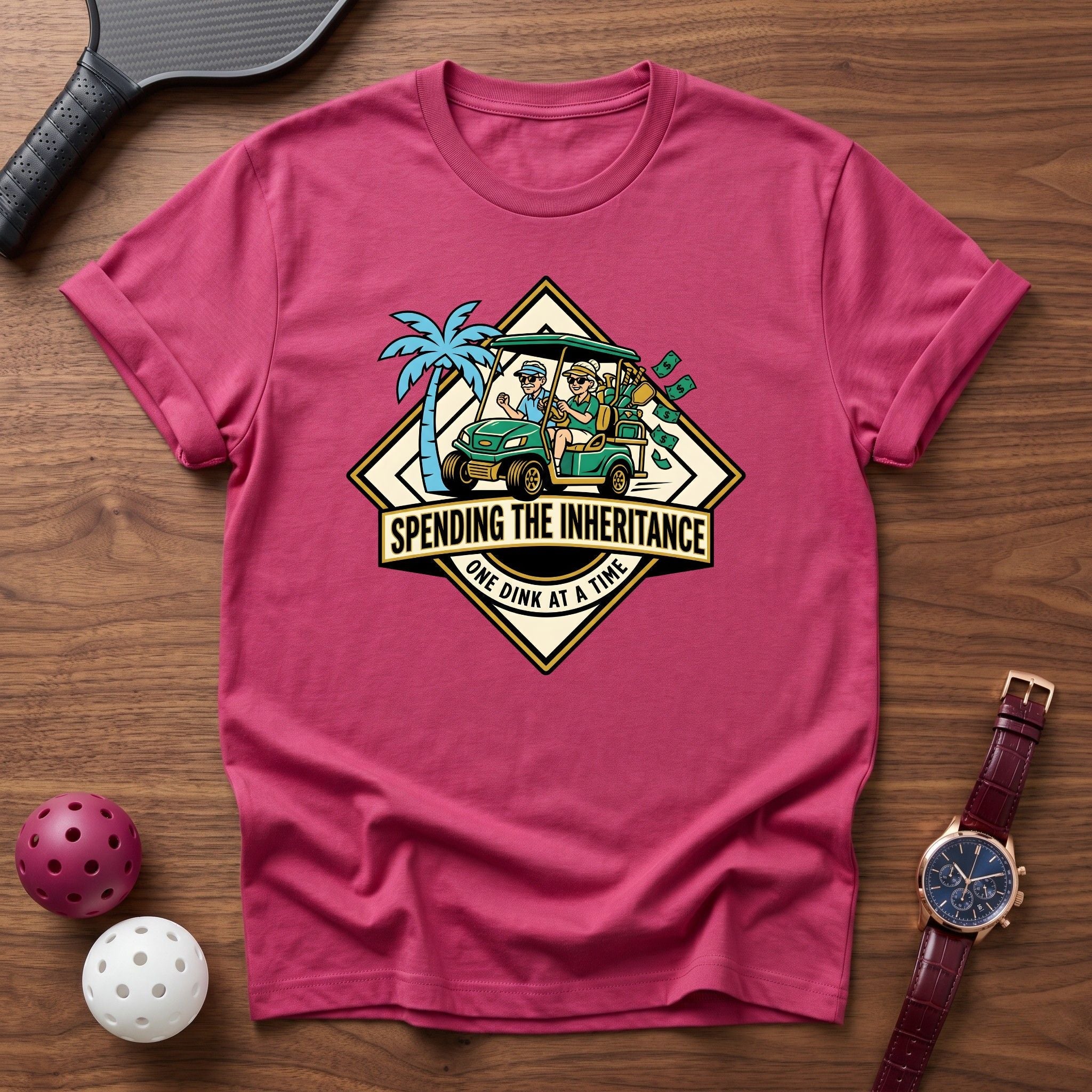 Spending The Inheritance Cart Tee - Dink it Shop