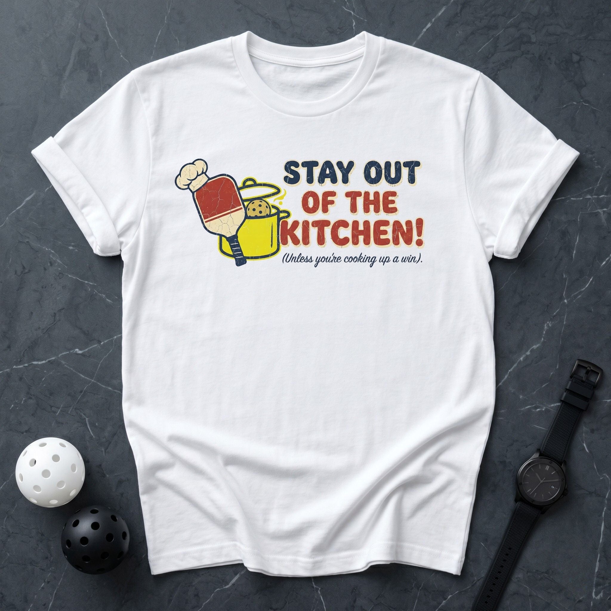 Stay Out Of The Kitchen Chef Tee - Dink it Shop