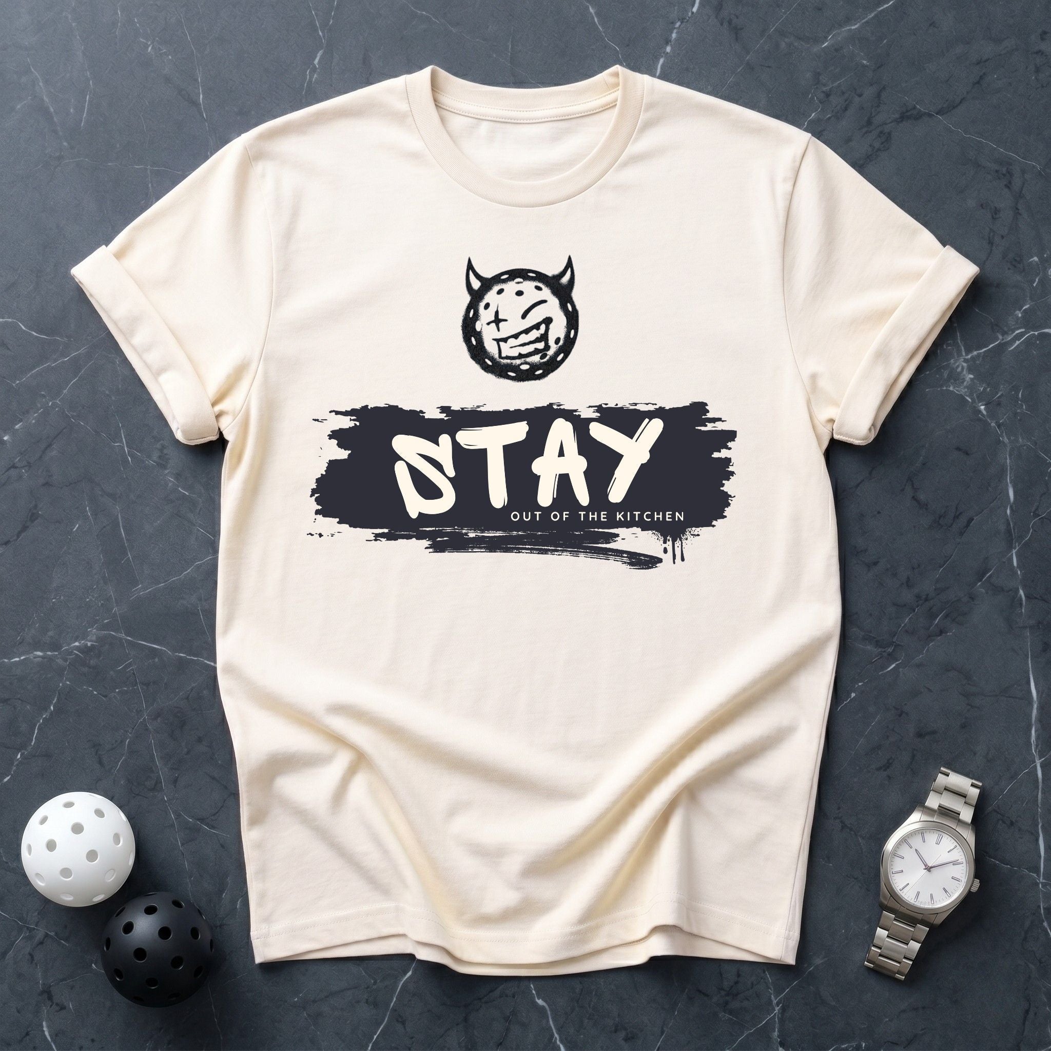 Stay Out Of The Kitchen Emoji Tee - Dink it Shop