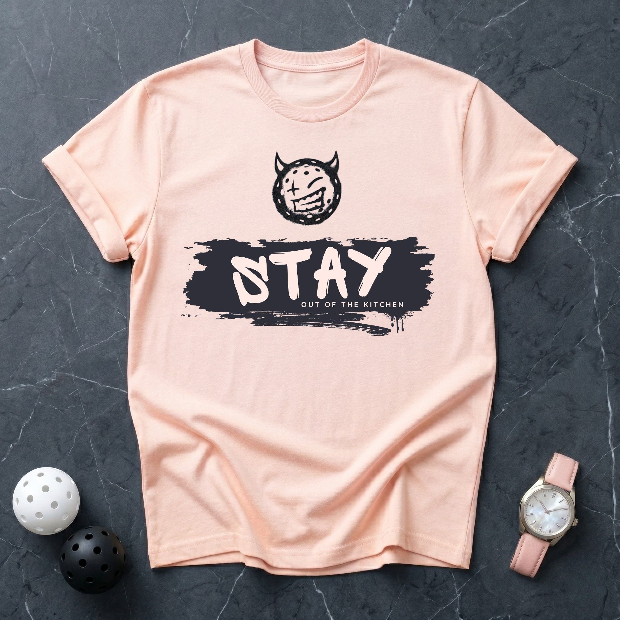 Stay Out Of The Kitchen Emoji Tee - Dink it Shop