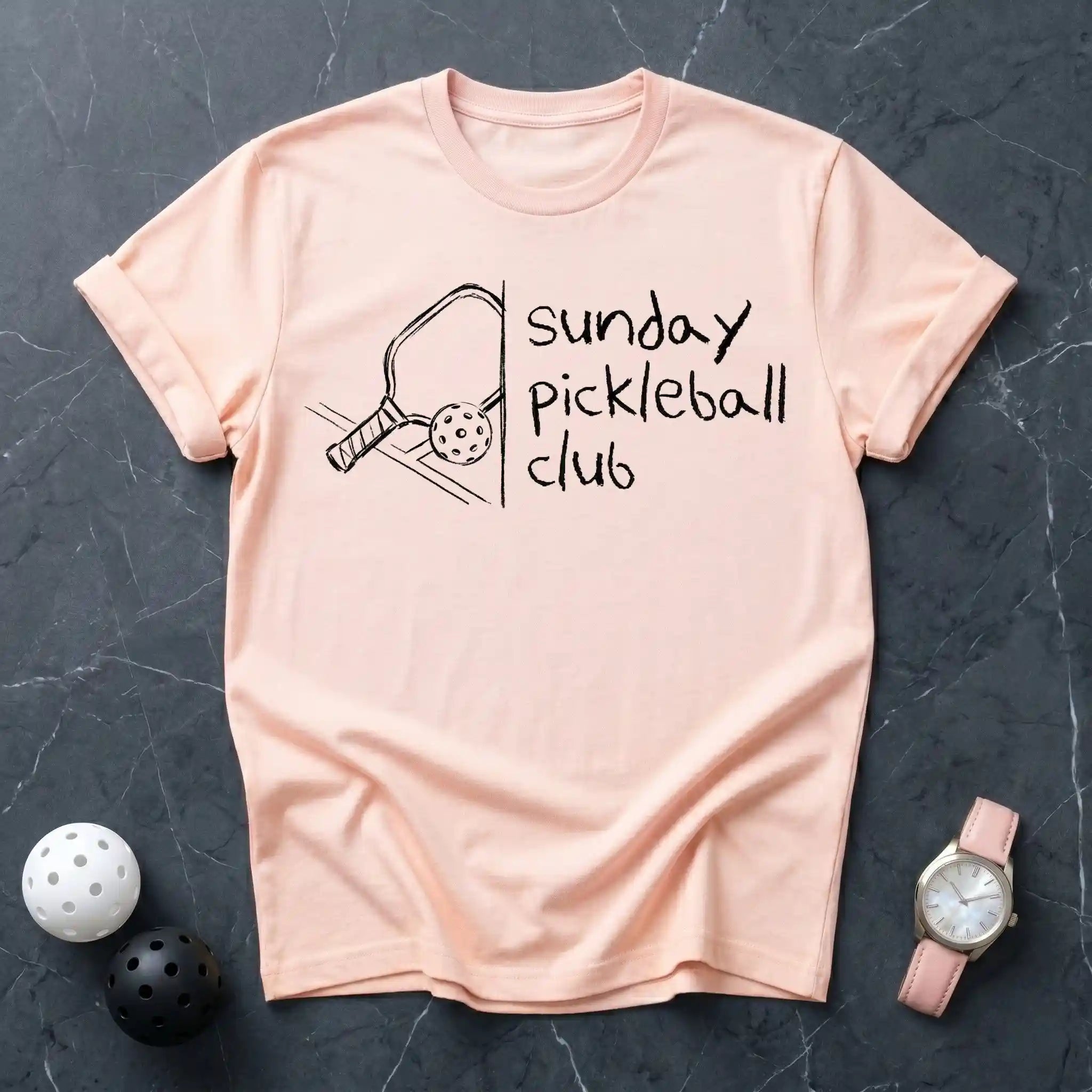 Sunday Pickleball Club Tee - Dink it Shop
