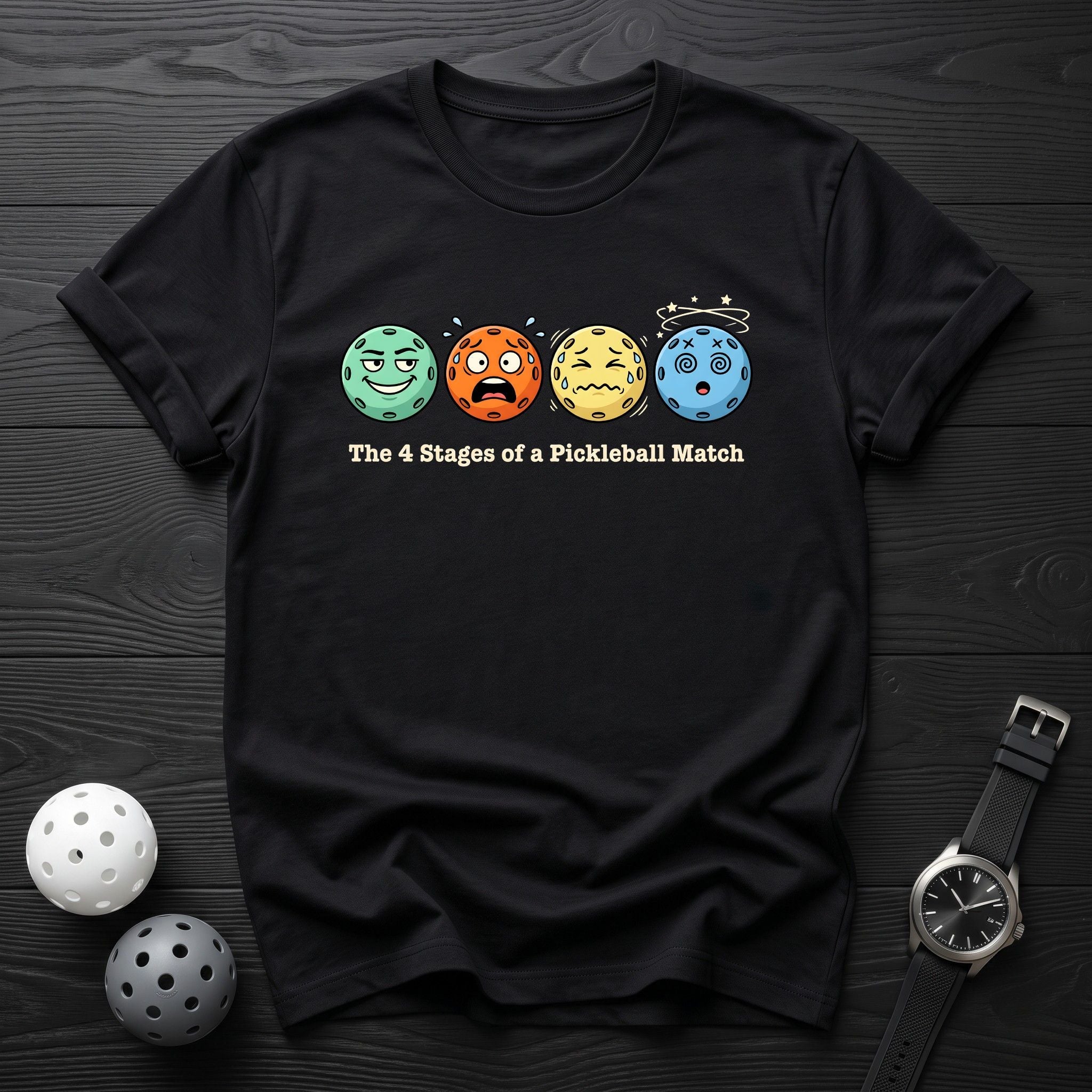 The 4 Stages Of Pickleball Tee - Dink it Shop