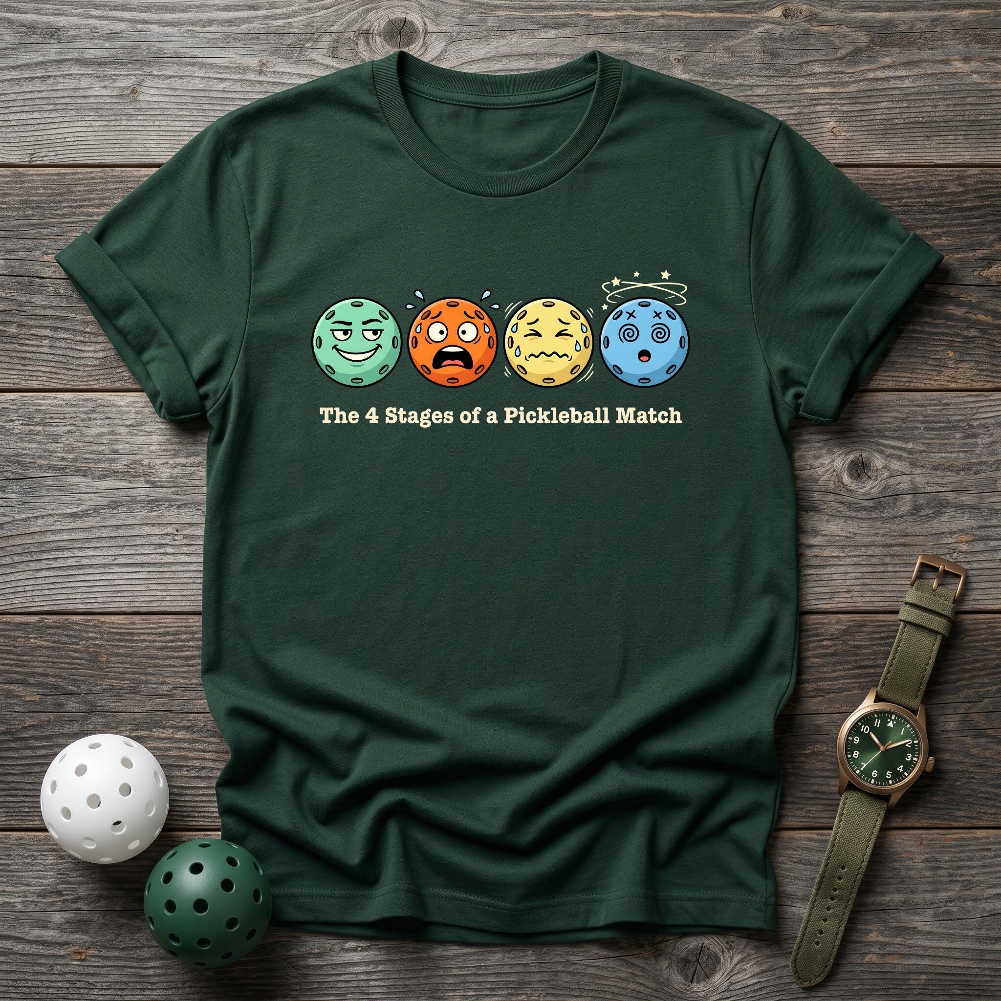 The 4 Stages Of Pickleball Tee - Dink it Shop