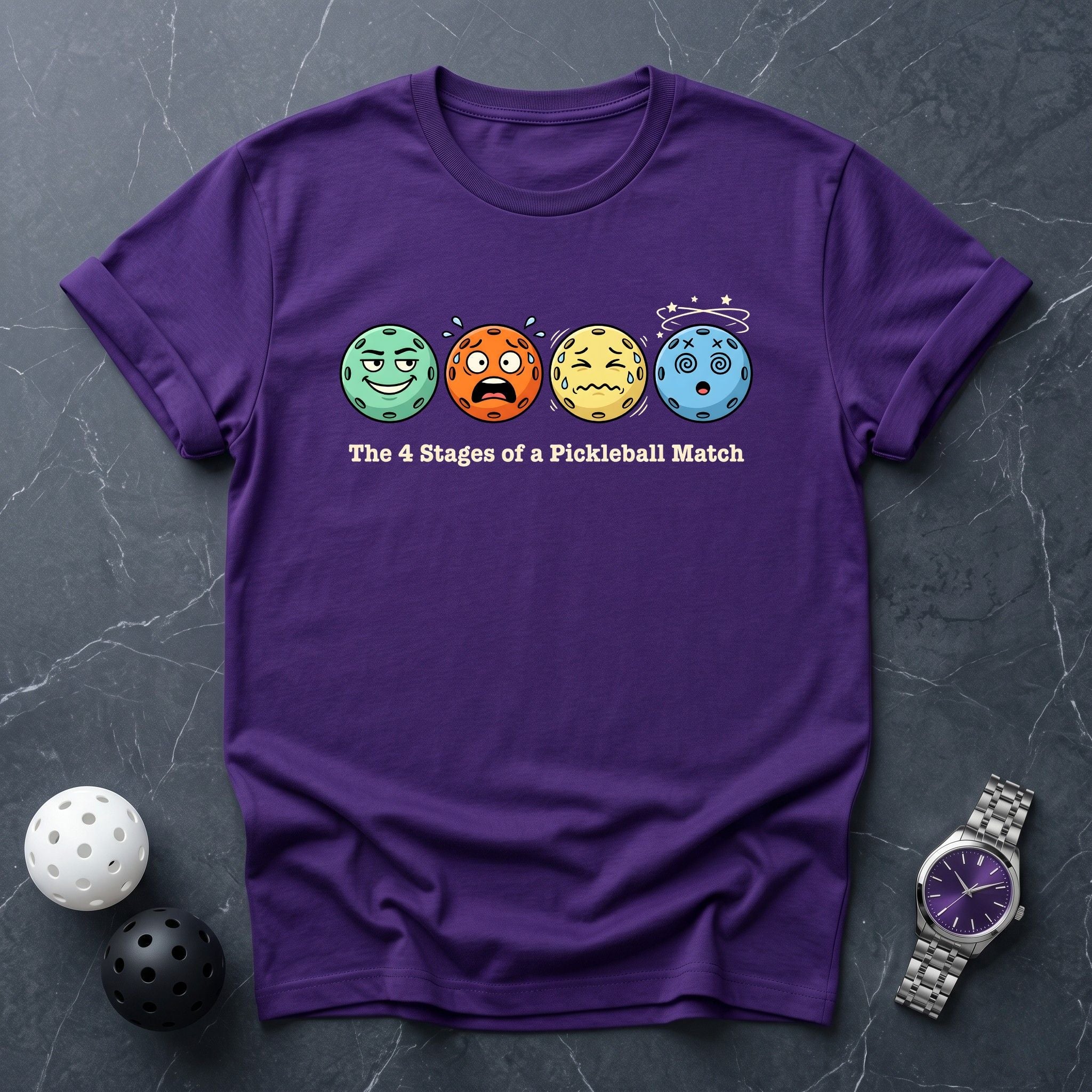 The 4 Stages Of Pickleball Tee - Dink it Shop