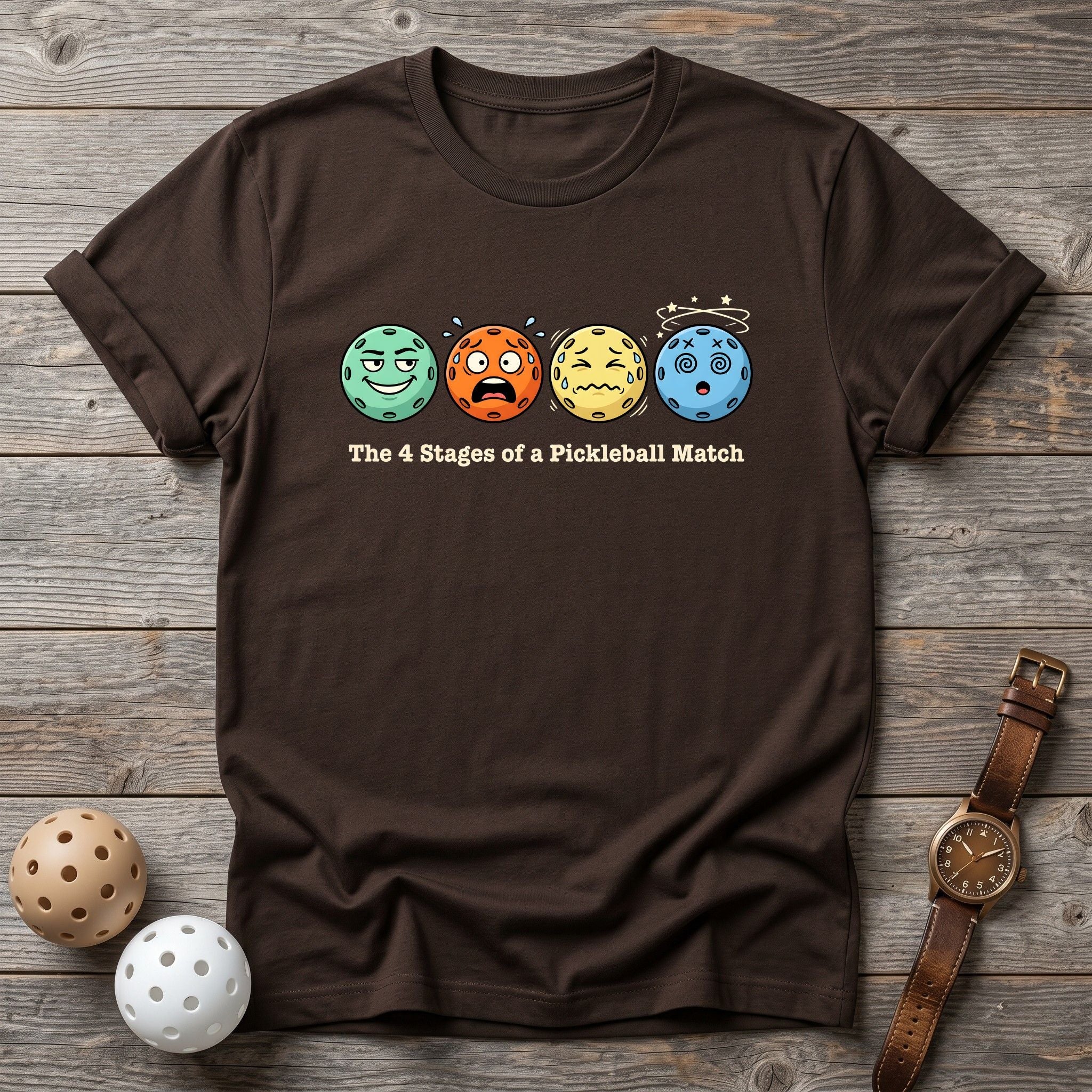 The 4 Stages Of Pickleball Tee - Dink it Shop
