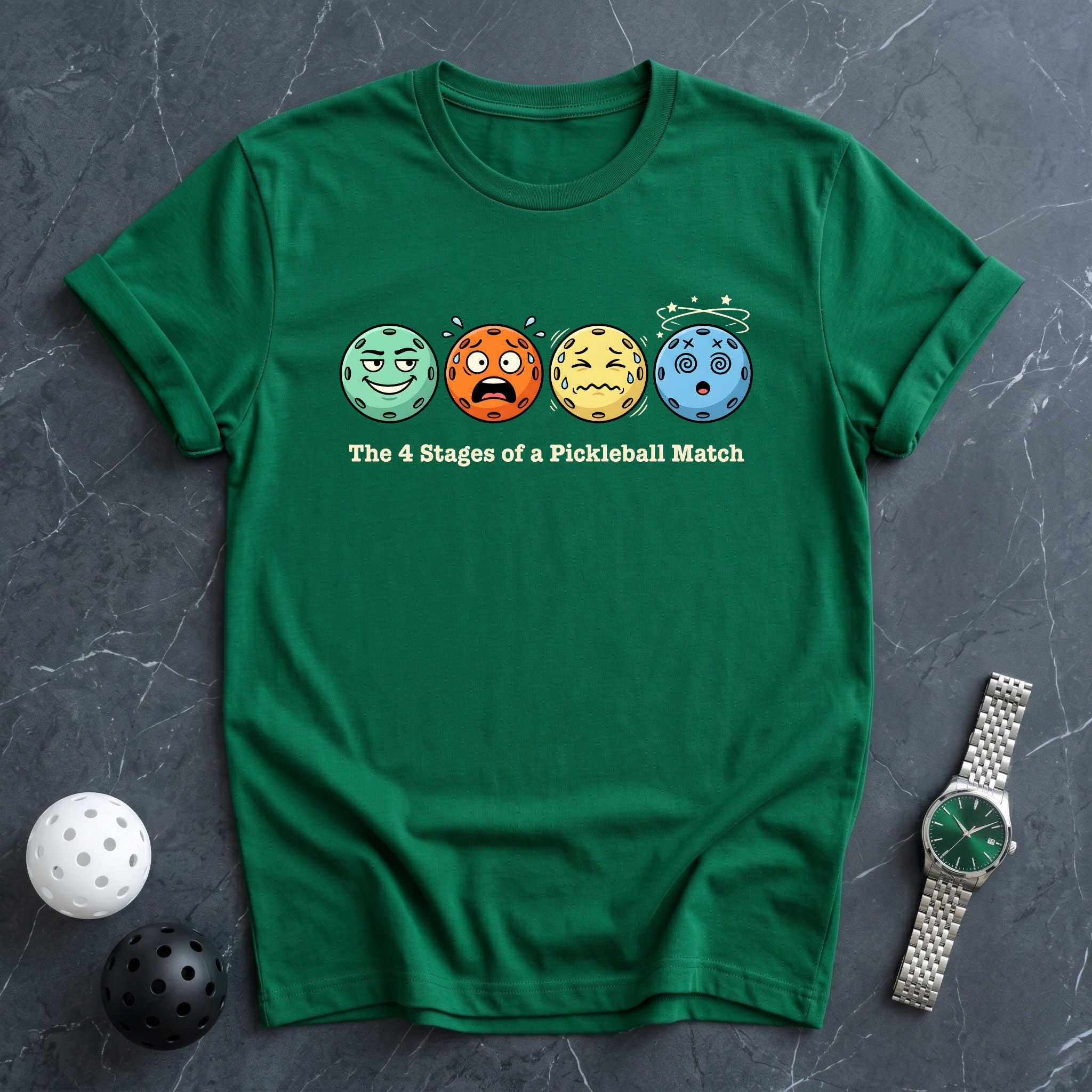 The 4 Stages Of Pickleball Tee - Dink it Shop