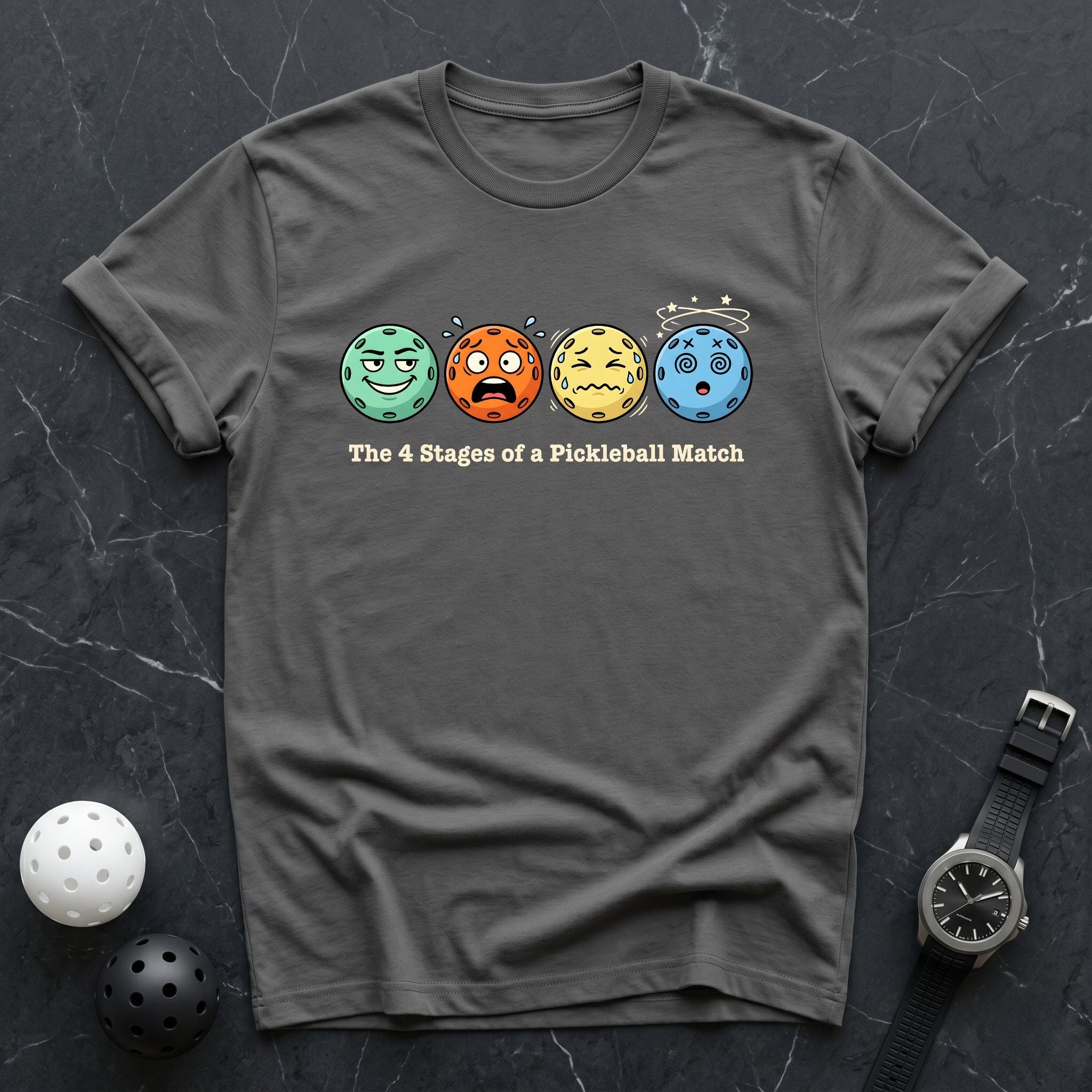 The 4 Stages Of Pickleball Tee - Dink it Shop