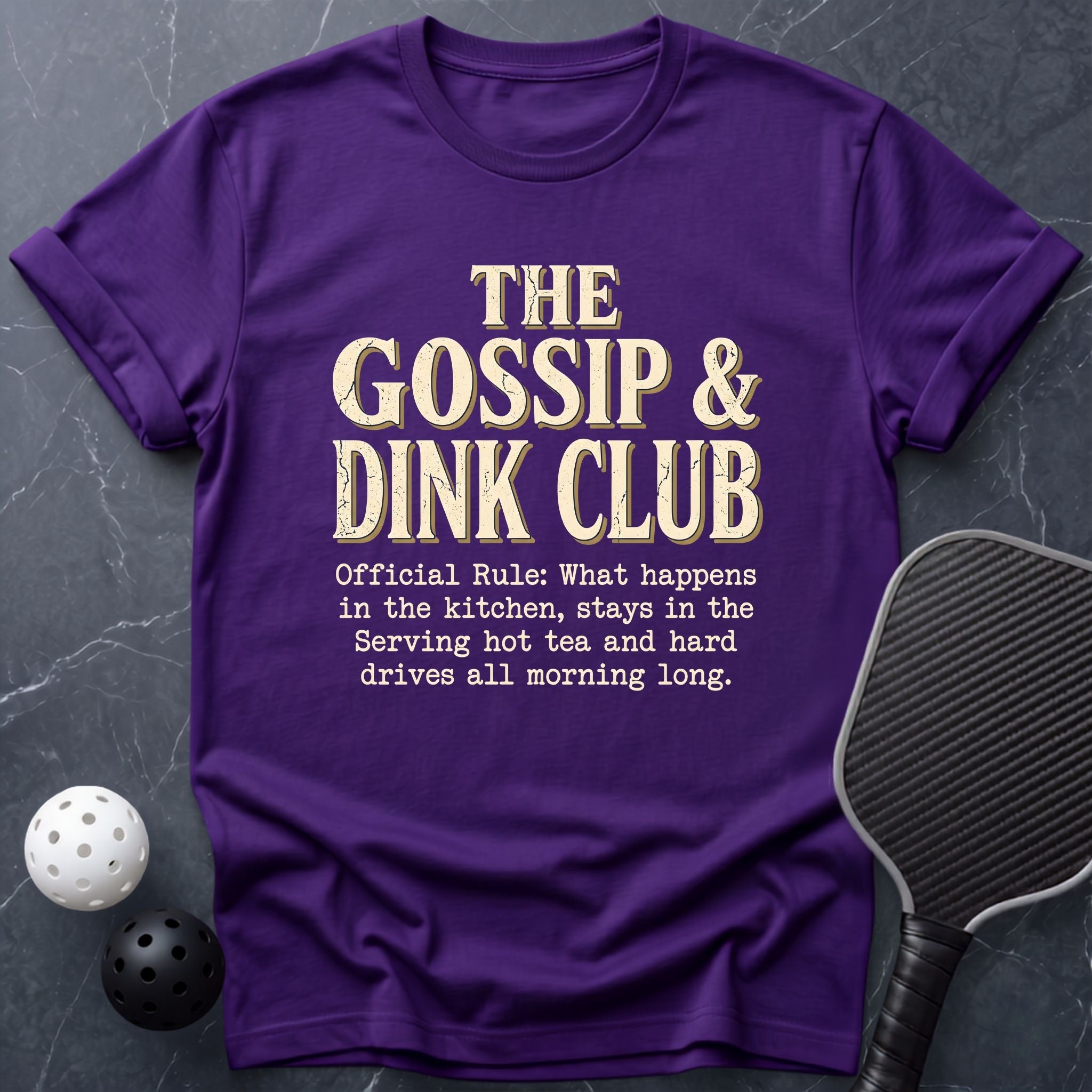 The Gossip & Dink Club Tee - Dink it Shop