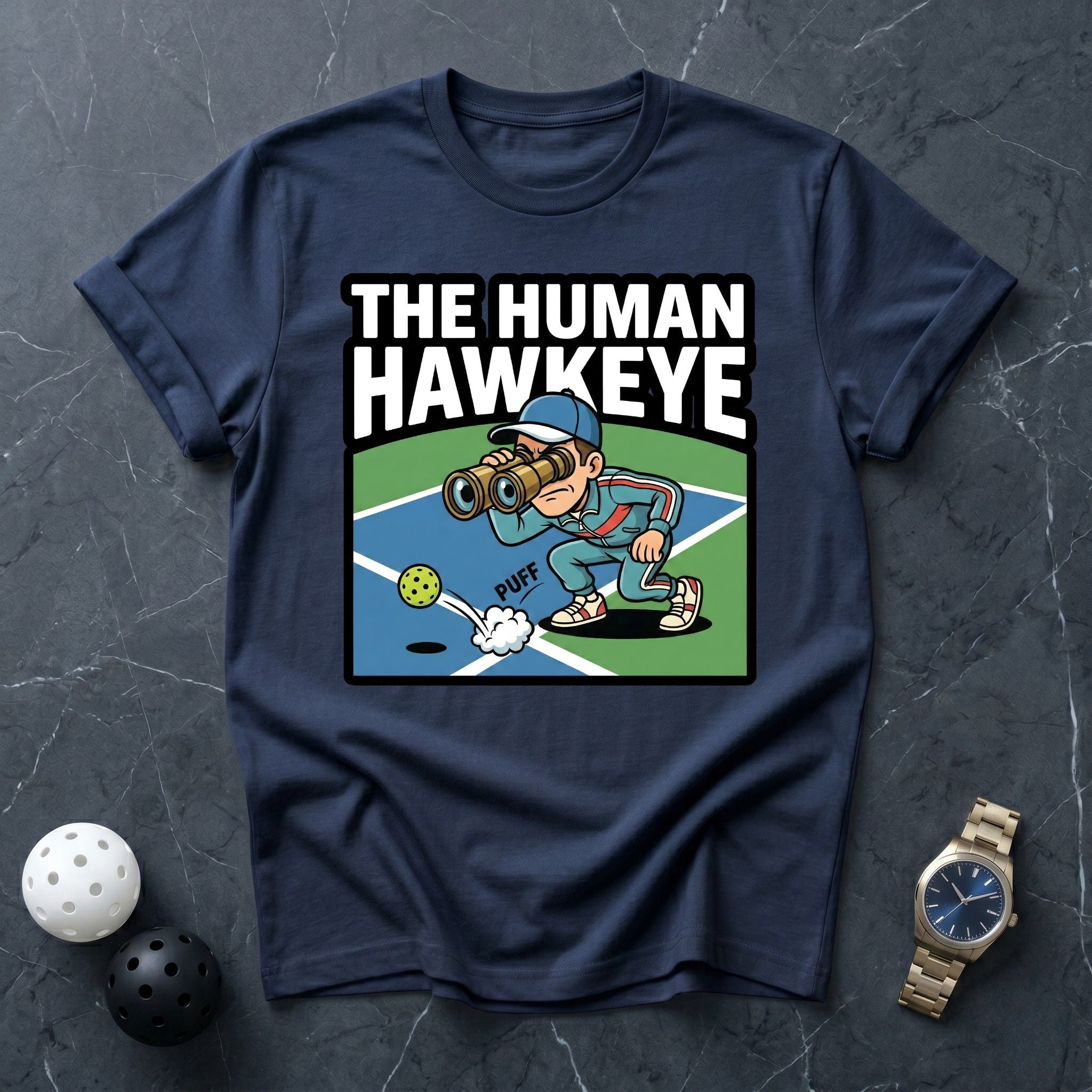 The Human Hawkeye Funny Tee - Dink it Shop
