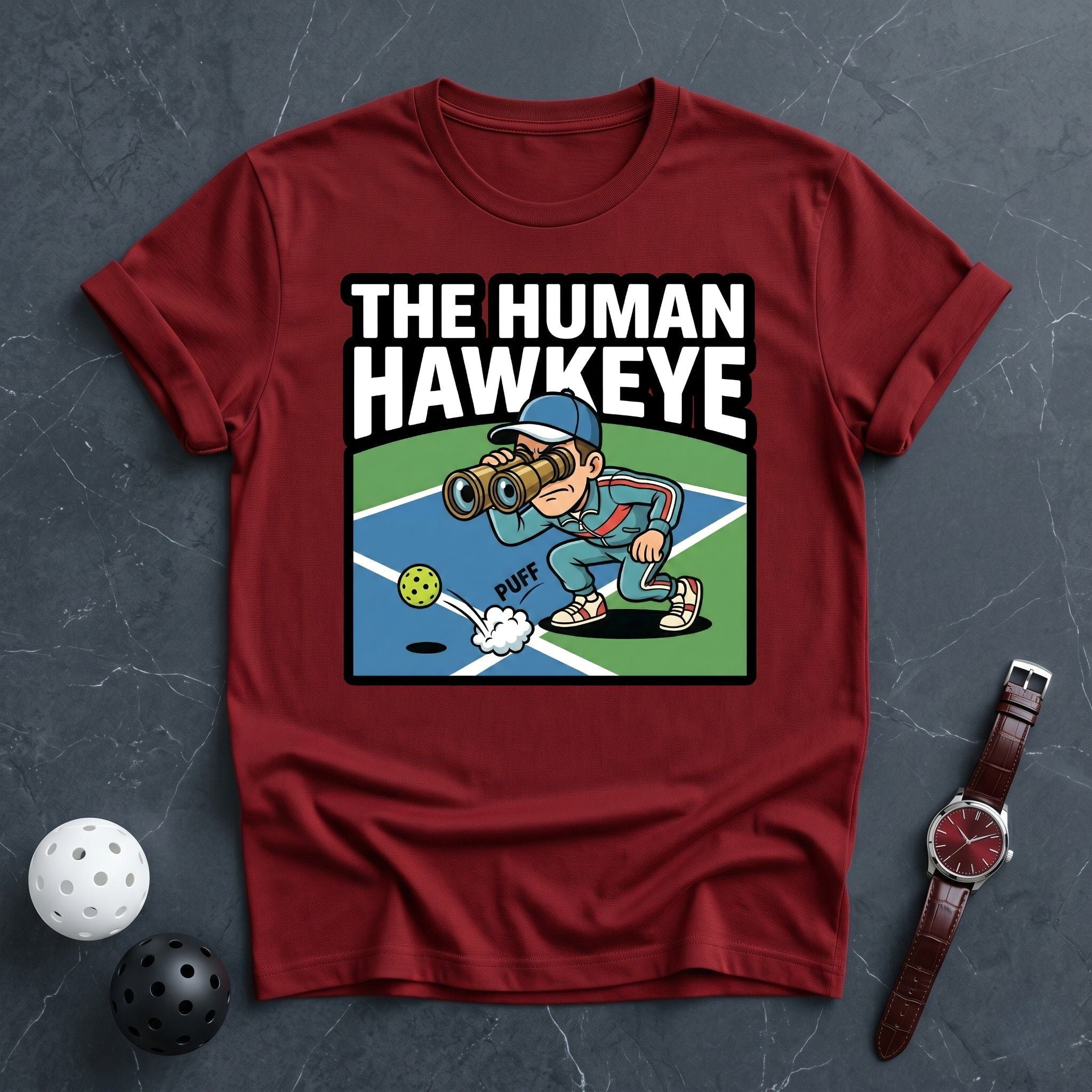 The Human Hawkeye Funny Tee - Dink it Shop