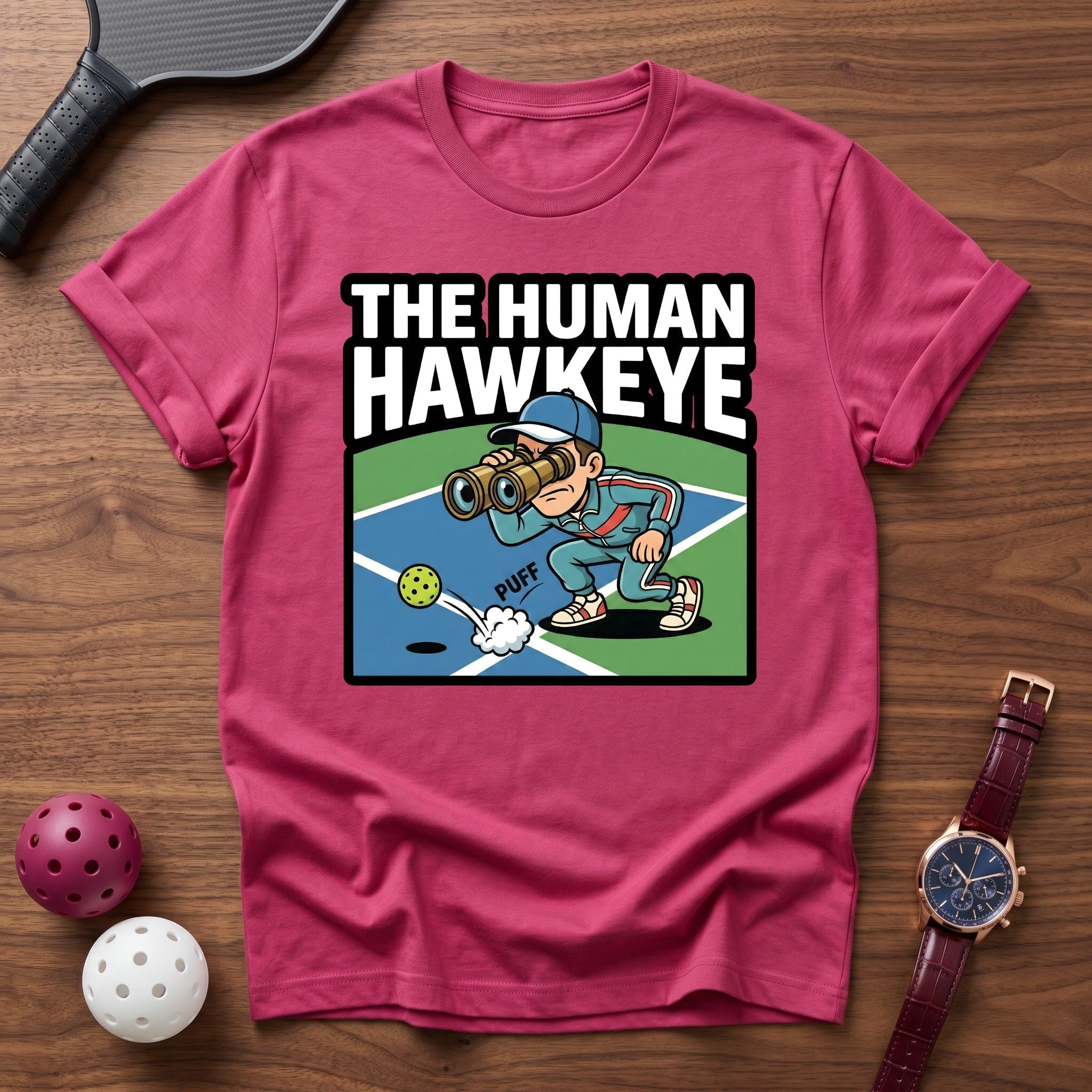 The Human Hawkeye Funny Tee - Dink it Shop