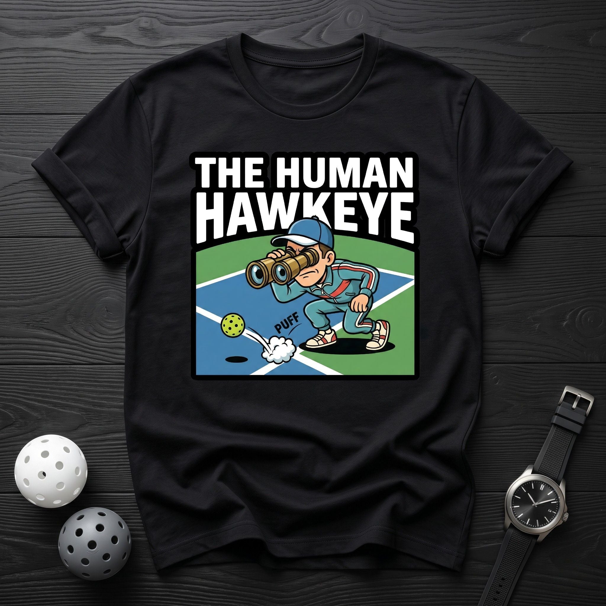 The Human Hawkeye Funny Tee - Dink it Shop