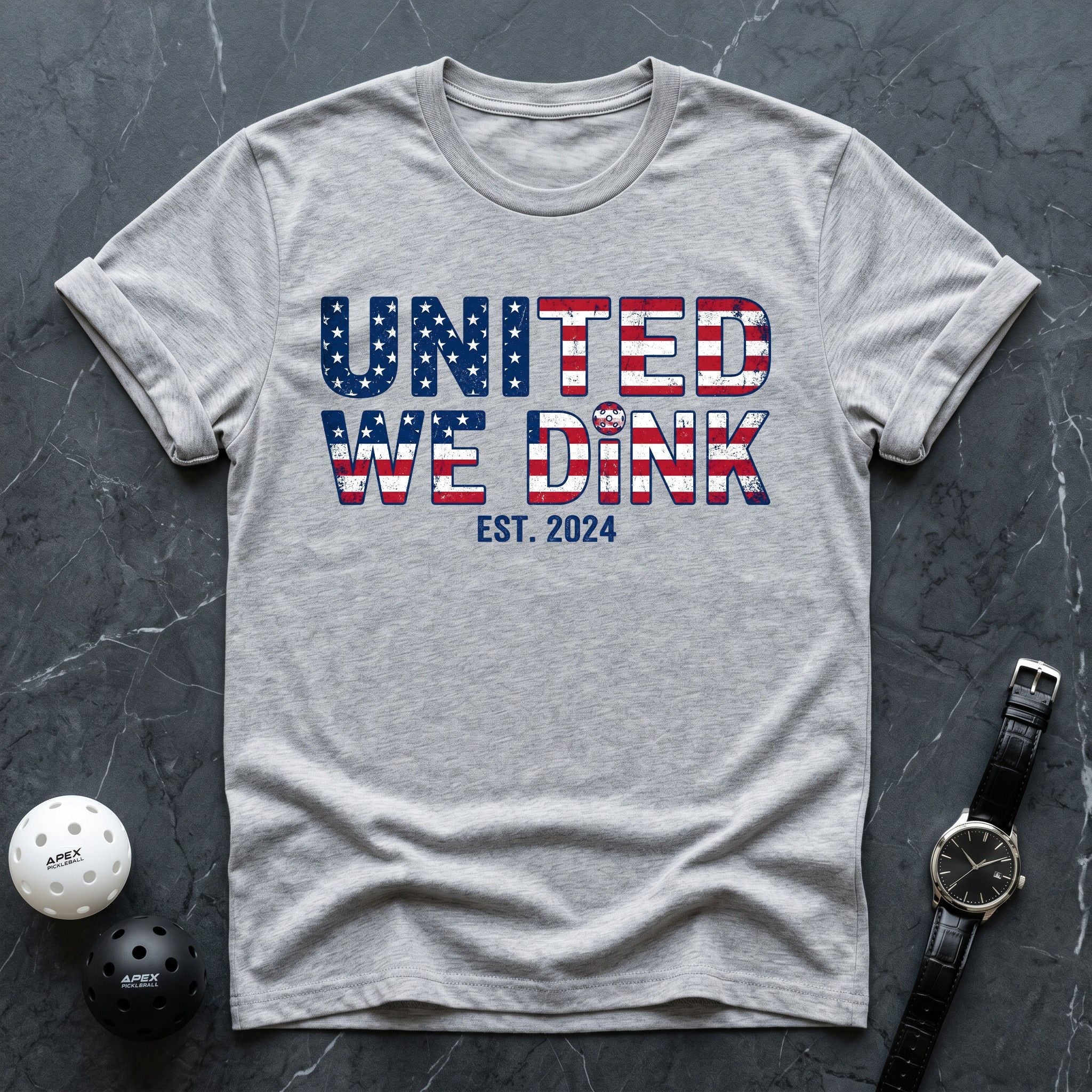 United We Dink USA Flag Tee - Dink it Shop