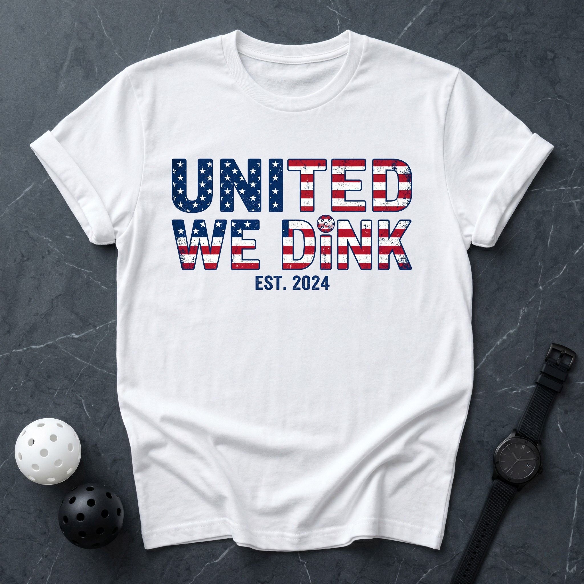 United We Dink USA Flag Tee - Dink it Shop