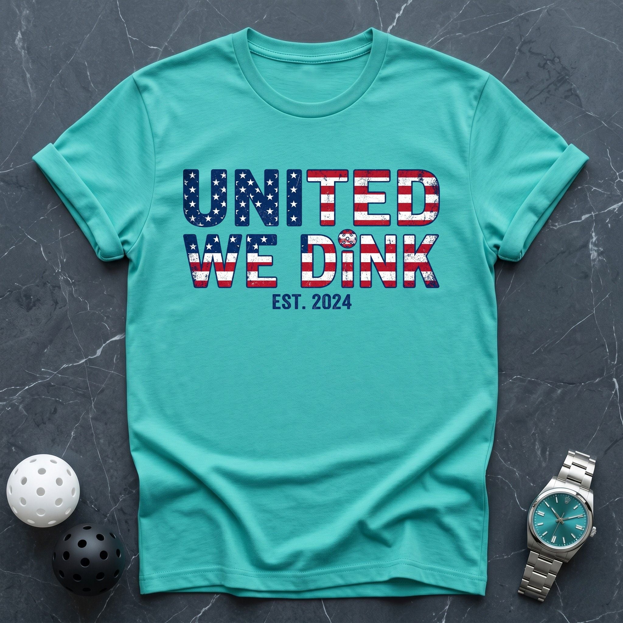 United We Dink USA Flag Tee - Dink it Shop
