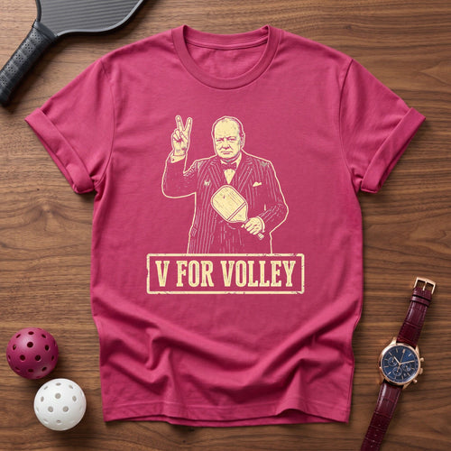 V For Volley Churchel Tee - Dink it Shop