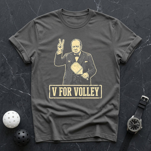 V For Volley Churchel Tee - Dink it Shop