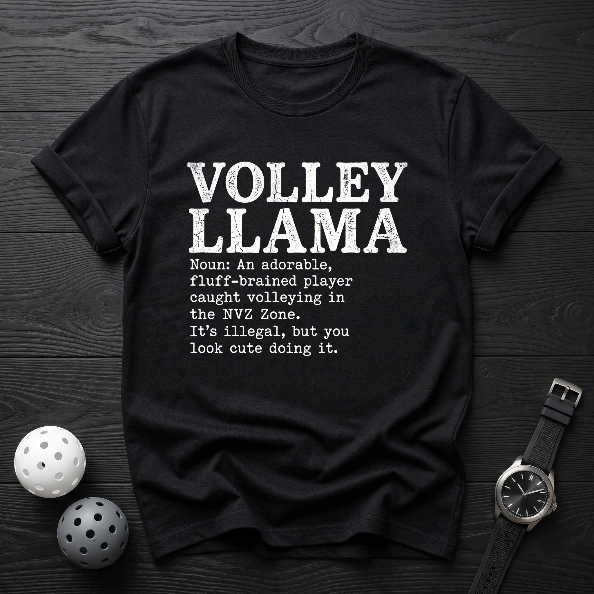 Volley Llama Noun Tee - Dink it Shop