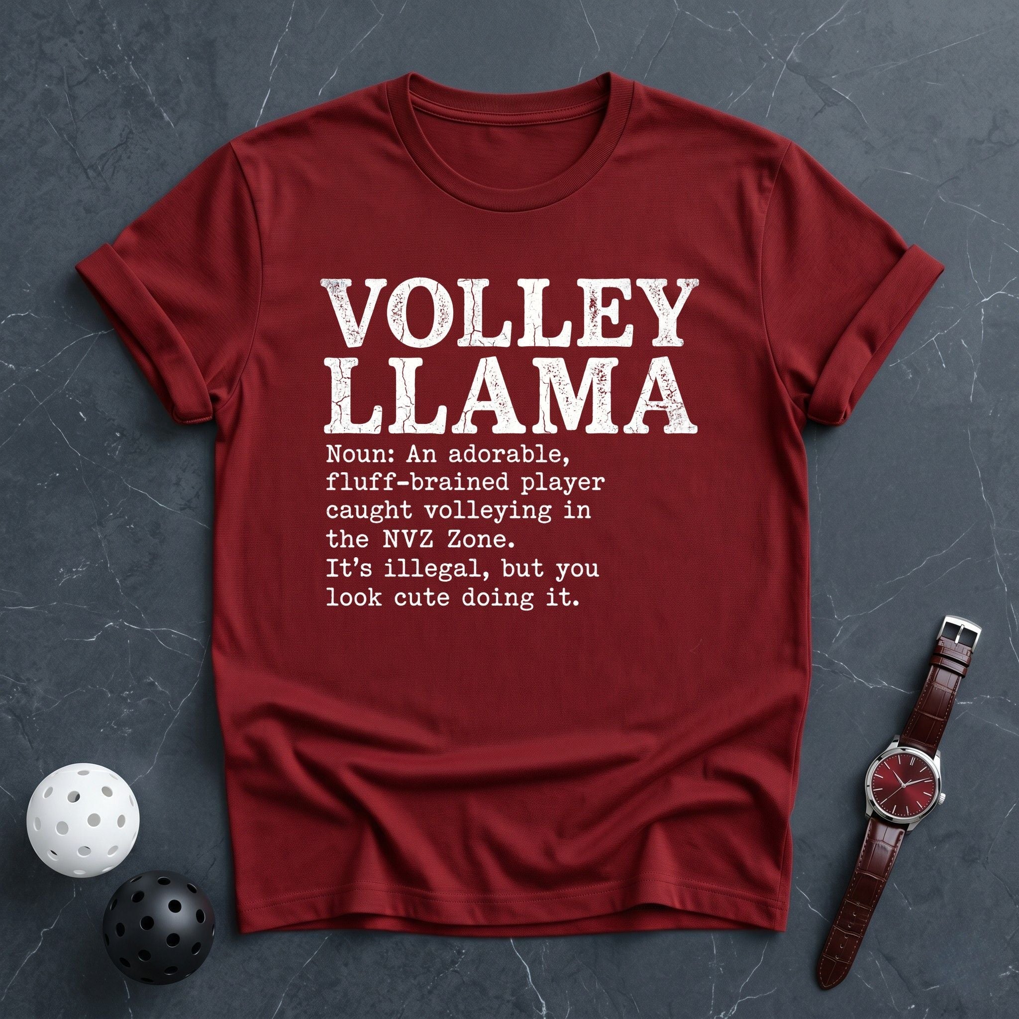 Volley Llama Noun Tee - Dink it Shop