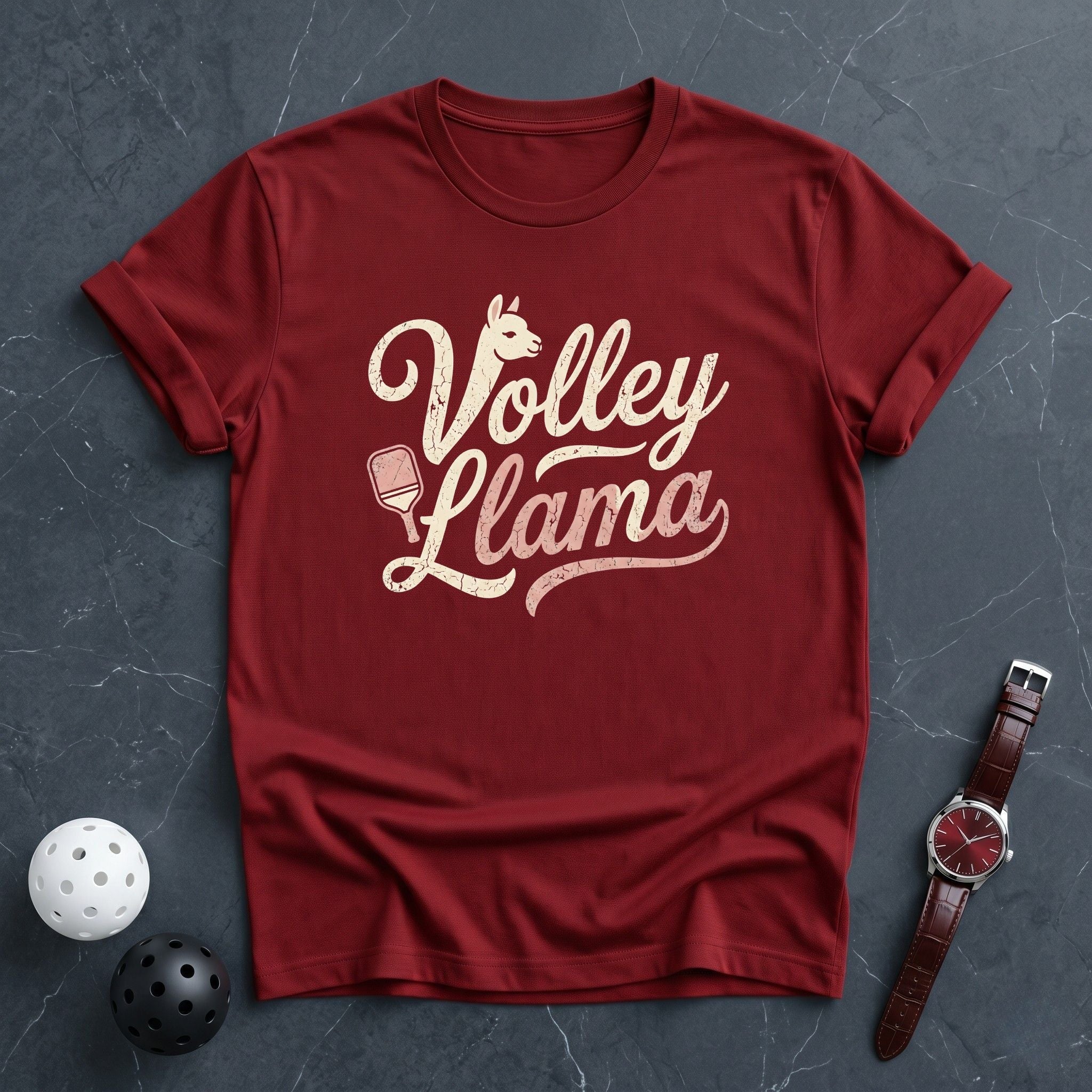 Volley Llama Paddle Tee - Dink it Shop