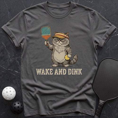 Wake and Dink Cat Tee - Dink it Shop