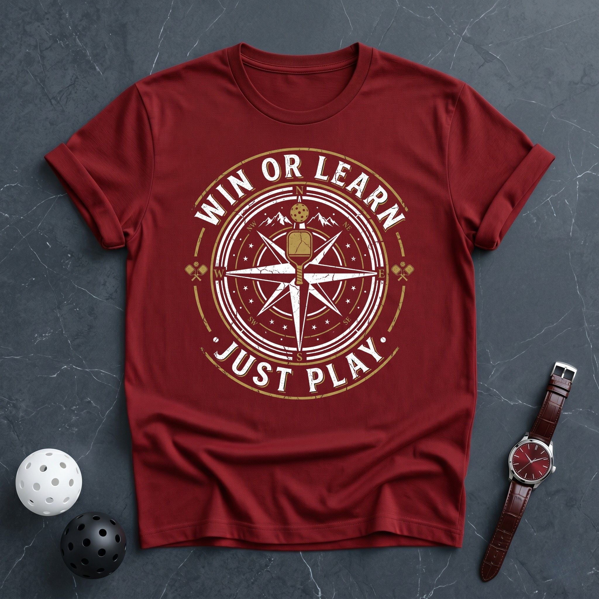 Win Or Learn Just Play Tee - Dink it Shop