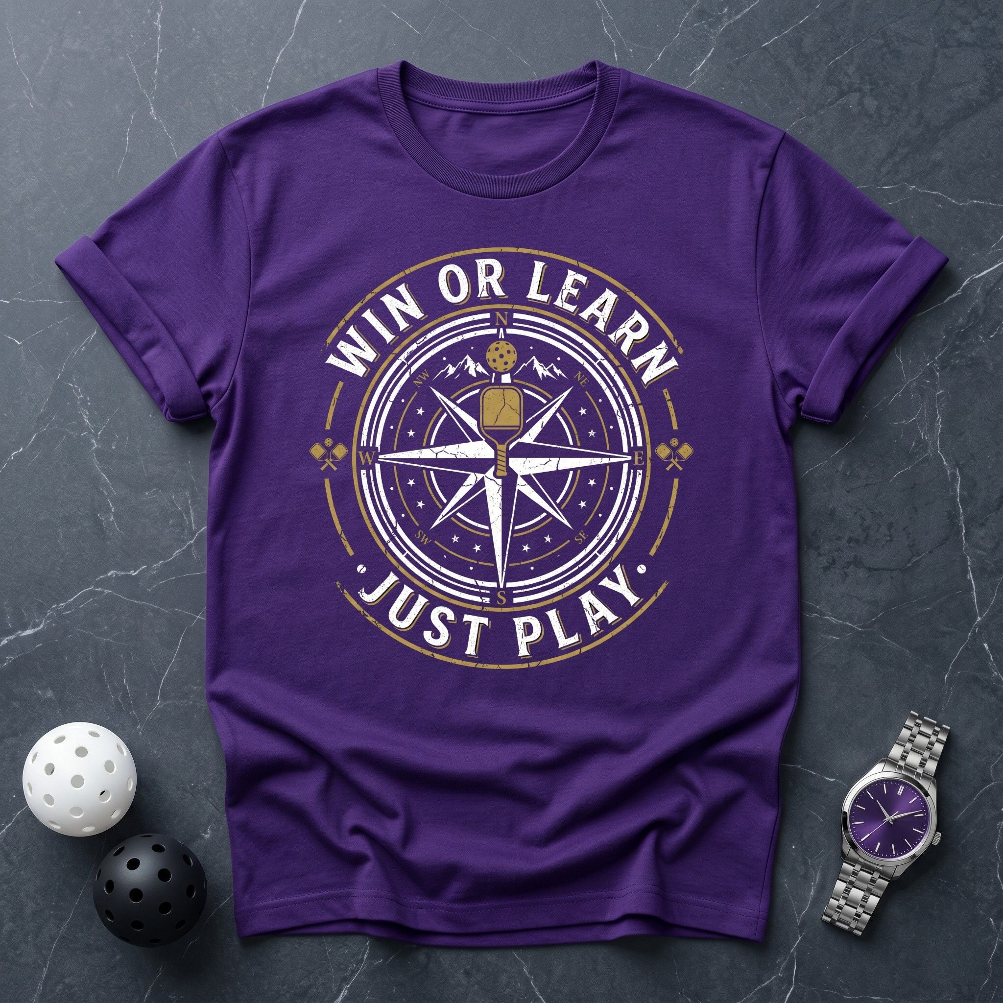 Win Or Learn Just Play Tee - Dink it Shop