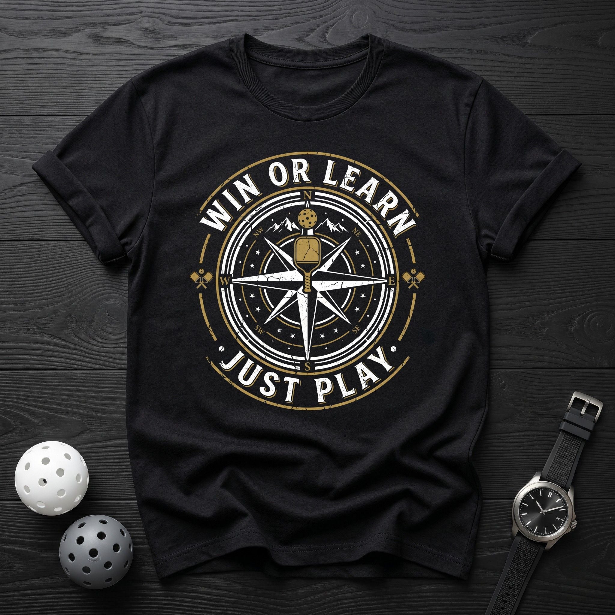 Win Or Learn Just Play Tee - Dink it Shop