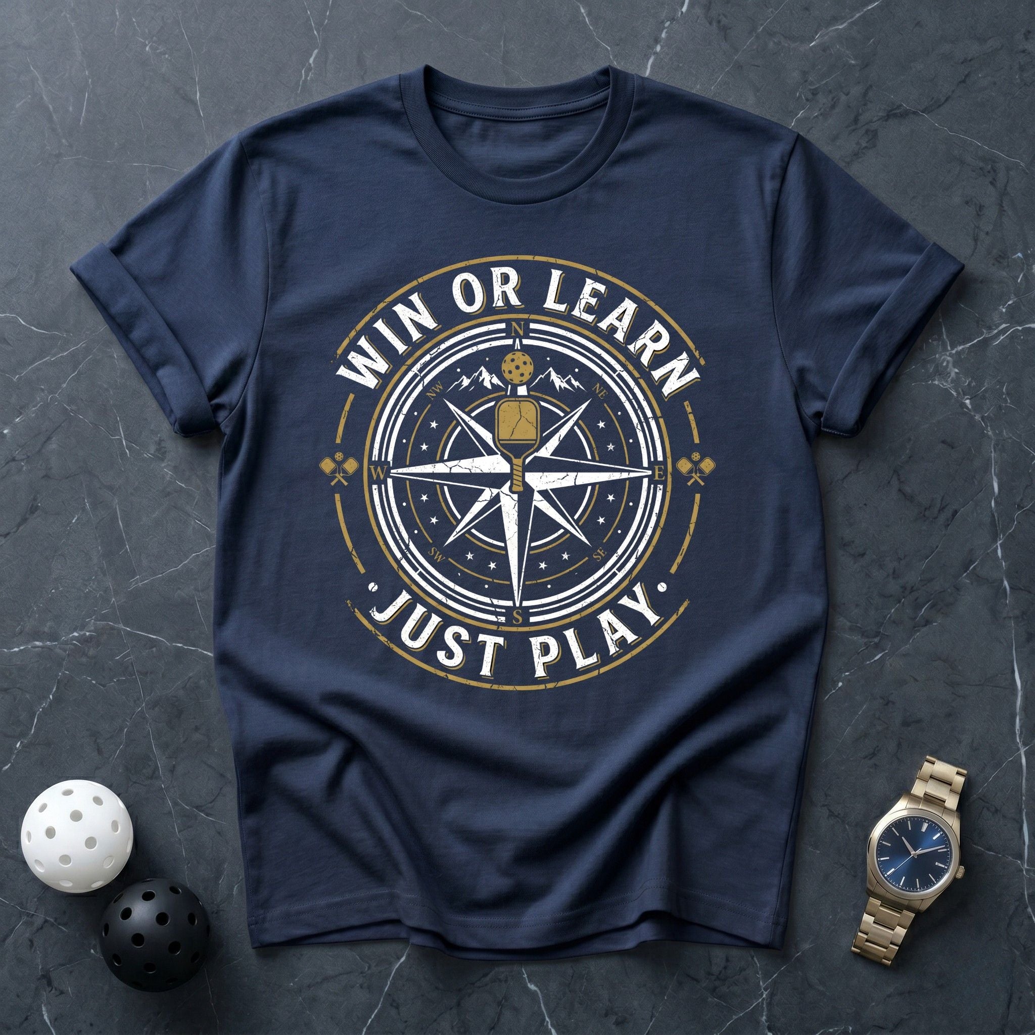 Win Or Learn Just Play Tee - Dink it Shop